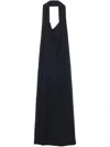 Carven Halterneck Dress In Black  