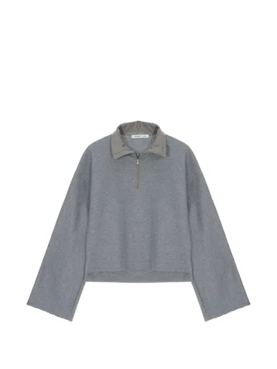 Carven High-neck Half-zip Sweatshirt In Multi