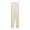 CARVEN CARVEN HIGH-WAISTED TAILORED WOOL TROUSERS WITH SUBTLE PLEATS