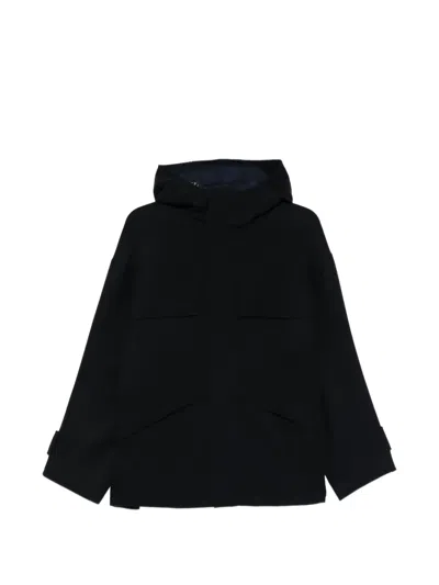 Carven Hooded Jacket In Blue