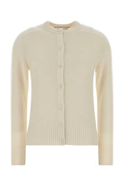 Carven Ivory Cashmere Cardigan In Neutral