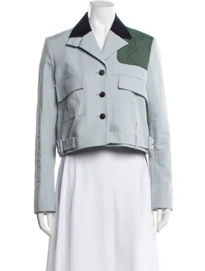 Pre-owned Carven Jacket In Blue