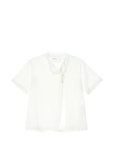 Carven Kilt-pin T-shirt In White