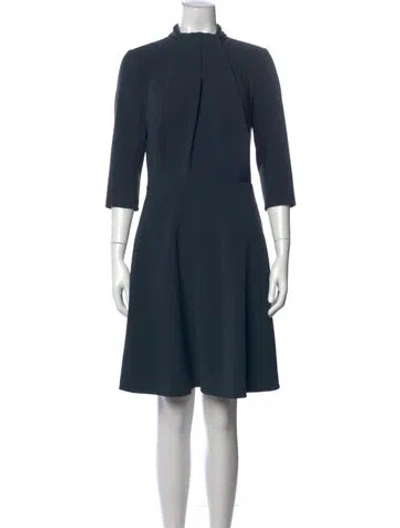 Pre-owned Carven Knee-length Dress In Blue