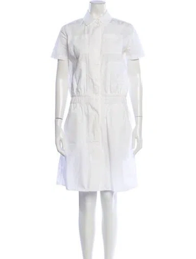 Pre-owned Carven Knee-length Dress In White