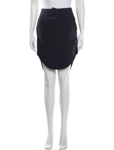 Pre-owned Carven Knee-length Skirt In Blue
