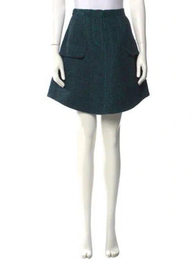 Pre-owned Carven Knee-length Skirt In Green