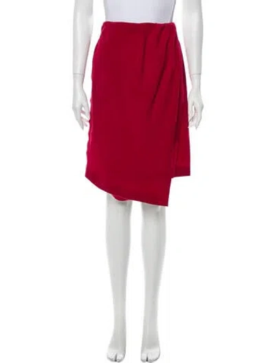 Pre-owned Carven Knee-length Skirt W/ Tags In Red