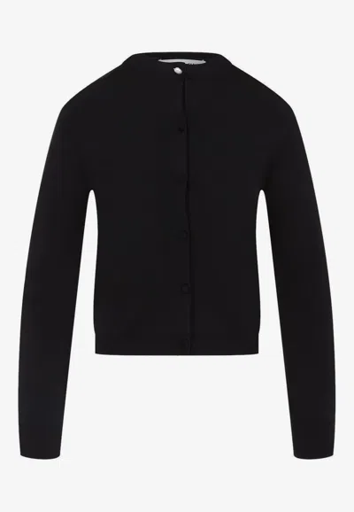 CARVEN KNITTED SILK CARDIGAN