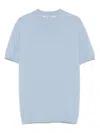 Carven Knitted T-shirt In Blau