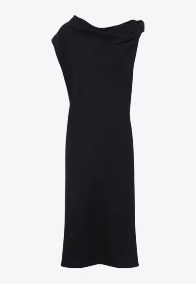 CARVEN KNOT SHIRT MIDI DRESS