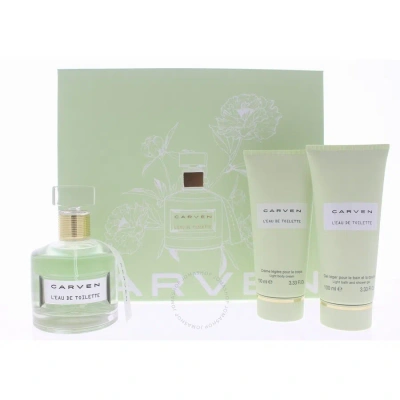 Carven Ladies L'eau De Toilette Gift Set Fragrances 3355991224247 In White