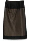CARVEN LAYERED MIDI SKIRT