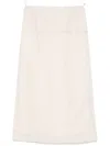 Carven Layered Midi Skirt In Neutrals