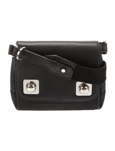 Pre-owned Carven Leather Shoulder Bag In Black