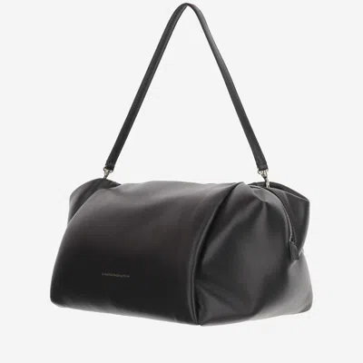 Carven Leather Shoulder Bag In Black