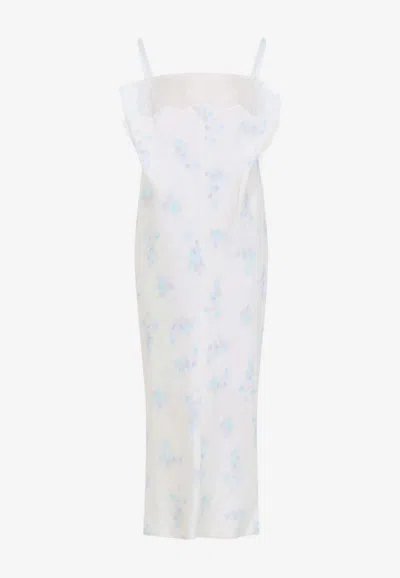 Carven Lingerie Midi Dress For Women In White