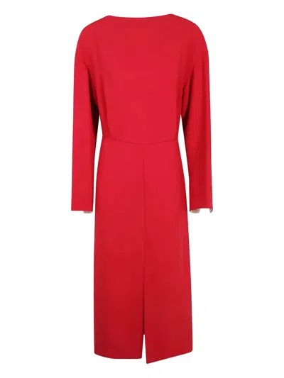 CARVEN LONG-SLEEVE MIDI DRESS
