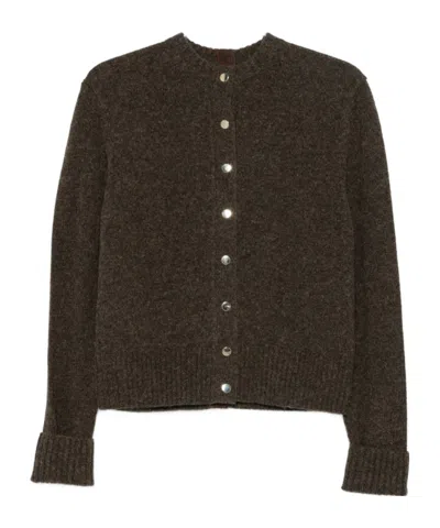 CARVEN LONG-SLEEVED KNITTED CARDIGAN