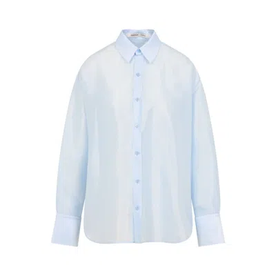 CARVEN MENS LIGHT BLUE POLYESTER SHIRT