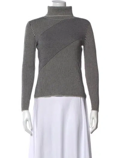 Pre-owned Carven Merino Wool Striped Sweater In Multicolor