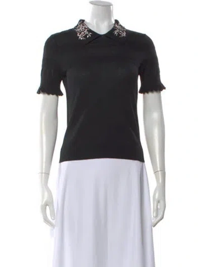 Pre-owned Carven Merino Wool Sweater In Black