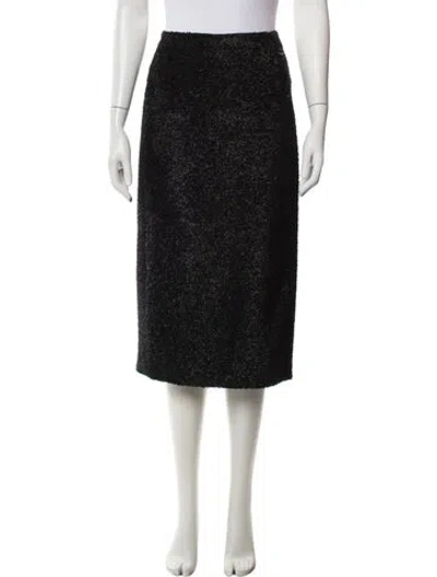 Pre-owned Carven Midi Length Skirt In Black