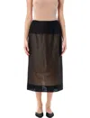 Carven Cotton Organdy Transparent Skirt