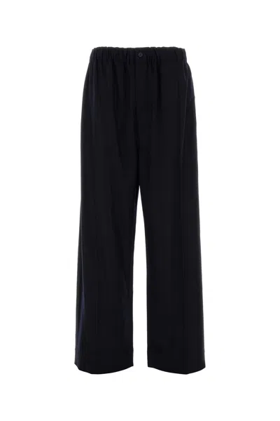 CARVEN PANTALONE PIGIAMA IN LANA BLU NOTTE  DONNA