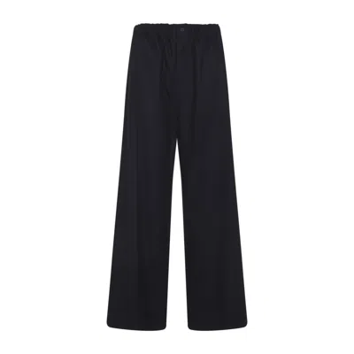 CARVEN CARVEN MIDNIGHT BLUE WOOL TR305 PULL ON PANTS