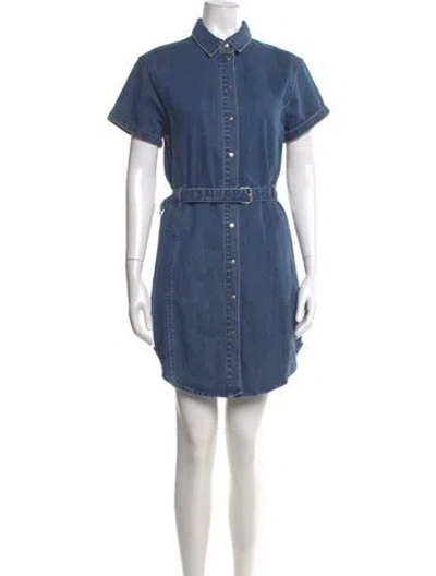 Pre-owned Carven Mini Dress In Blue