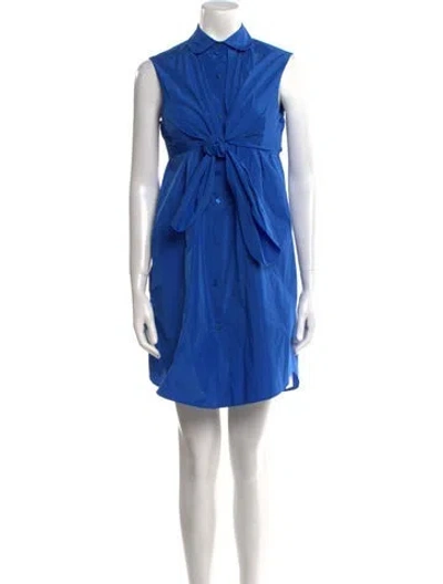 Pre-owned Carven Mini Dress In Blue