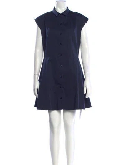 Pre-owned Carven Mini Dress In Blue