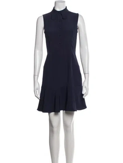 Pre-owned Carven Mini Dress In Blue