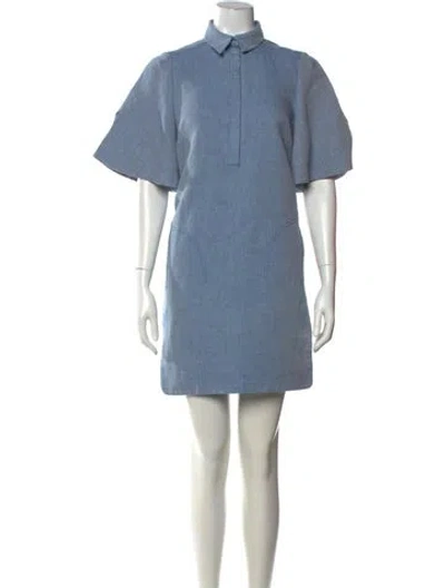 Pre-owned Carven Mini Dress In Blue