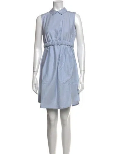 Pre-owned Carven Mini Dress In Blue