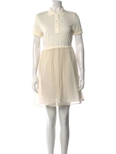 Pre-owned Carven Mini Dress In Neutrals