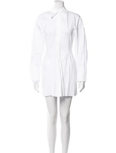 Pre-owned Carven Mini Dress In White