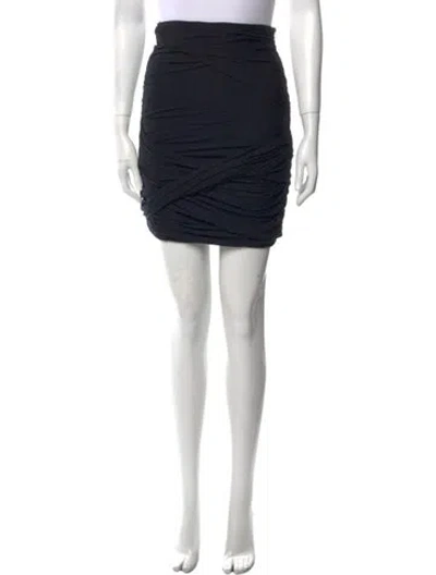 Pre-owned Carven Mini Skirt In Black