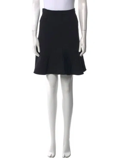 Pre-owned Carven Mini Skirt In Black