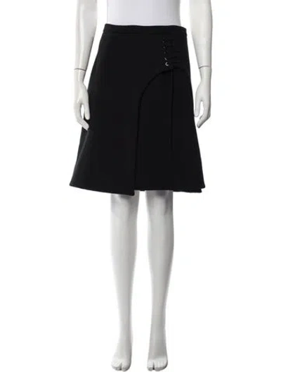 Pre-owned Carven Mini Skirt In Black