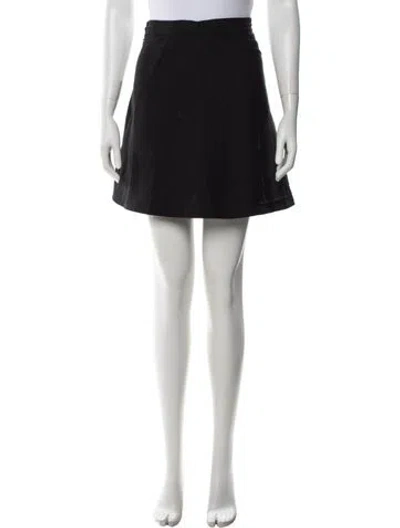 Pre-owned Carven Mini Skirt In Black