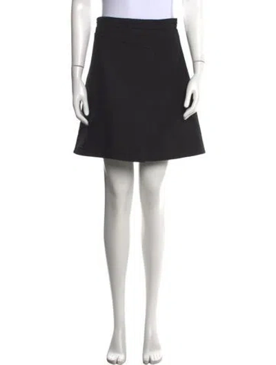 Pre-owned Carven Mini Skirt In Black