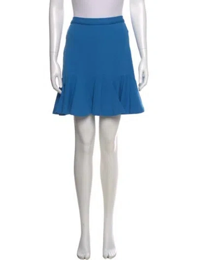 Pre-owned Carven Mini Skirt In Blue