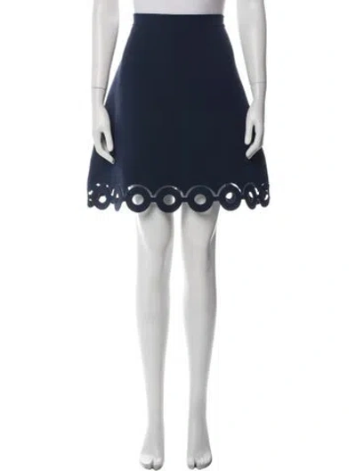 Pre-owned Carven Mini Skirt In Blue