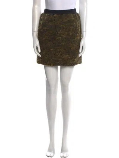 Pre-owned Carven Mini Skirt In Brown