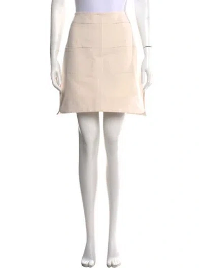 Pre-owned Carven Mini Skirt In Neutral
