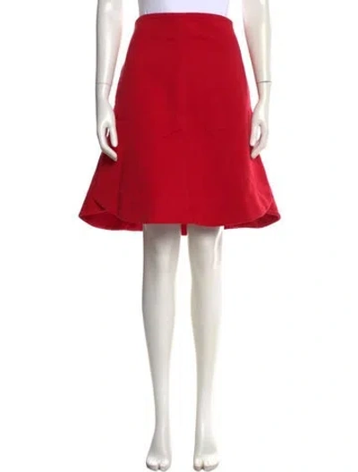 Pre-owned Carven Mini Skirt In Orange