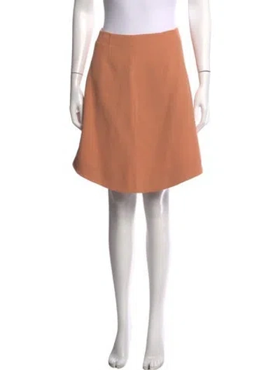 Pre-owned Carven Mini Skirt In Orange