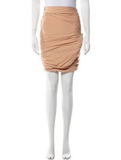 Pre-owned Carven Mini Skirt In Orange